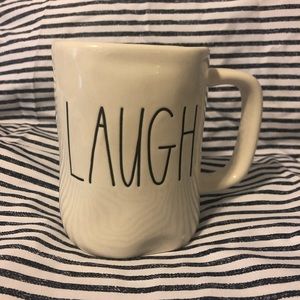 Rae Dunn mug LAUGH